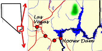 Las Vegas area map