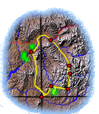 Four Corners route map