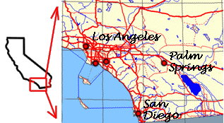 Southern California map