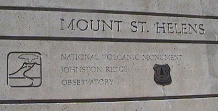 Visitor center name plate
