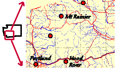 Mt Rainier area map